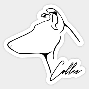 Smooth Collie profile dog lover Sticker